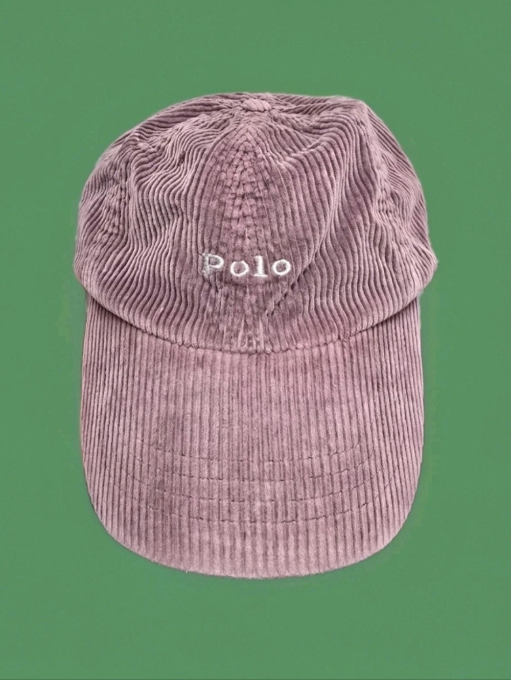 Polo Ralph Lauren Logo Corduroy Ball Cap Ruby, Deep Purple, Burgundy Rare